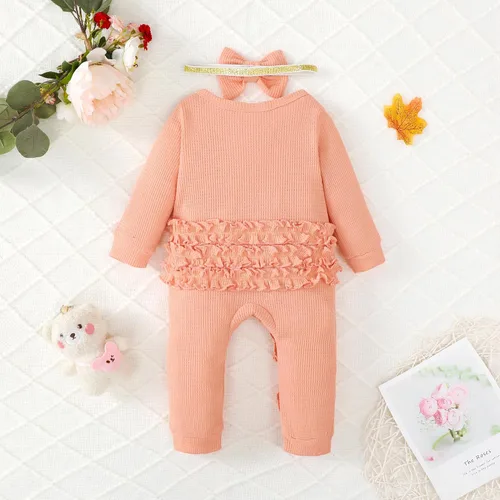 Miniatura 2 de Mikrdoo Ropa de niña recién nacida, ropa de bebé para otoño e invierno, trajes de manga larga, mameluco de 0 3 6 12 meses