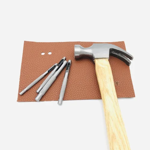 Miniatura 4 de Heyiarbeit 1 perforadora de cuero para manualidades, perforadora hueca redonda, herramienta de perforación para manualidades, herramienta de corte
