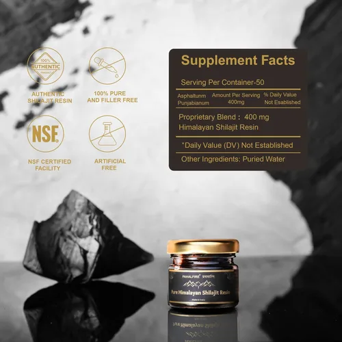 Miniatura 7 de Resina pura de Shilajit del Himalaya de grado A 85% de ácido fúlvico + 85 minerales traza 400 mg/porción probada en laboratorio Energía
