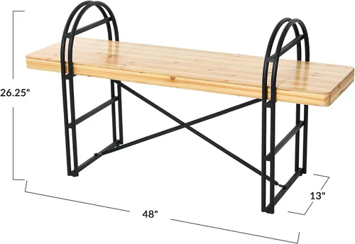 Miniatura 3 de Main + Mesa Eitri Banco de madera y metal, abeto nórdico