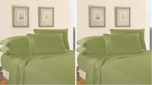 Miniatura 20 de ¡Juego de sábanas de lujo de 4 piezas en Amazon! Diseño de calidad egipcia con 1500 hilos Elegant Comfort - Resistente a las arrugas y al Morado