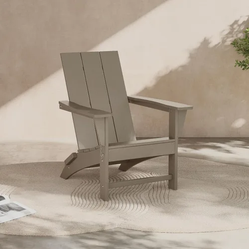 Miniatura 12 de Costaelm Sillas para hoguera, silla al aire libre HDPE silla Adirondack, moderna silla de porche de patio, porche delantero patio trasero, sillas