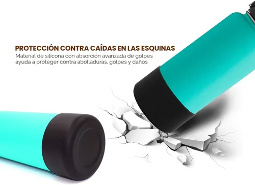 Miniatura 4 de Funda protectora de silicona para botellas de agua Hydroflask de 12 a 40 onzas, cubierta antideslizante para la parte inferior de la botella Stanley