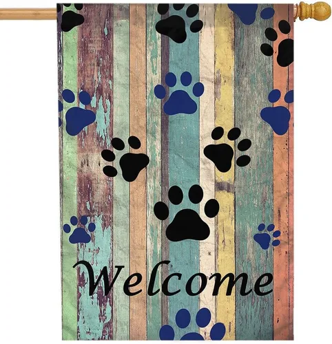 Miniatura 18 de Moslion Bandera de jardín de oso polar, safari natural, oso polar con cachorros, banderas de nieve de doble cara, bandera de bienvenida para patio