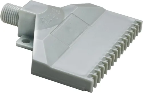 Miniatura 6 de Boquilla plana de acero inoxidable de superficie pulida rosca macho boquilla de gas BSPT de 1/4 pulgadas, cuchillo de aire, boquilla de soplado
