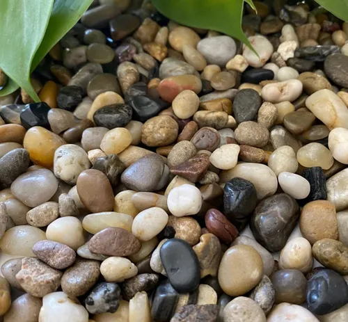 Miniatura 24 de Piedras para plantas. Piedras pulidas decorativas de jade verde. 3/8 pulgadas - 10 libras para plantas, jardín, paisajismo, manualidades, JADE VERDE