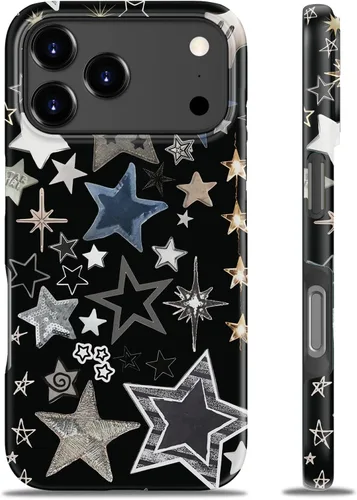 Miniatura 40 de Goodon para iPhone 17 Pro, Funda Estética de Gato Negro y Niña Naranja, Compatible con Magsafe, Funda Protectora Retro Única y Moderna de Silicona