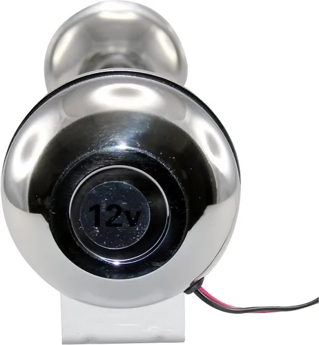 Miniatura 3 de PactradeMarine Boat Auto - Juego completo de cuerno de trompeta individual de acero inoxidable, 12 V