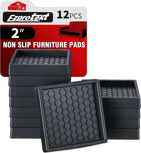Miniatura 33 de Ezprotekt Almohadillas Antideslizantes para Muebles, 8 Piezas Copas de Ruedas de Goma Antideslizantes de 2.5", Posavasos Antideslizantes