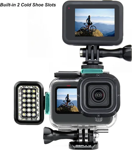 Miniatura 7 de GEPULY Carcasa de esqueleto con protección lateral abierta con USB de aluminio Pass Through Cubierta de puerta lateral para GoPro Hero 9 10 11 12 13