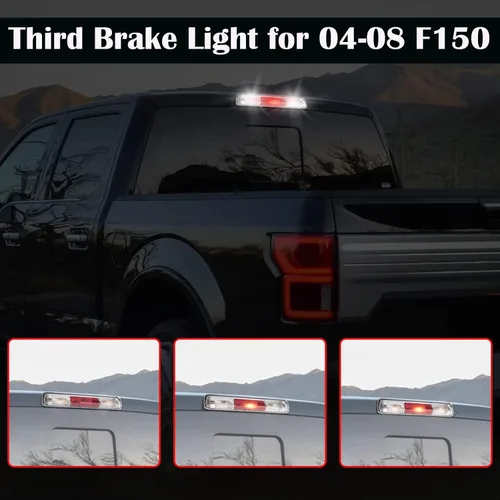 Miniatura 7 de Tercera luz de freno, tercera luz de freno compatible con Ford F150 2004 2005 2006 2007 2008 piezas 3ª tercera lámpara de freno luz trasera de carga