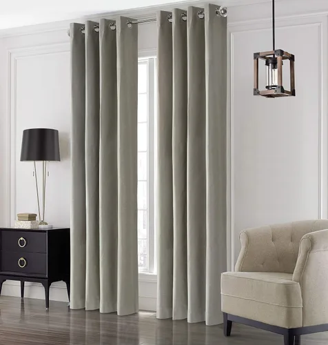 Miniatura 9 de Loft Living Elba Total Blackout - Panel de cortina texturizada, 52 x 84 pulgadas, color carbón