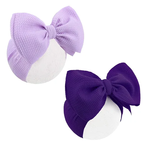 Miniatura 9 de Diademas de arco iris para el pelo para bebés, niñas, 2 unidades, recién nacidos, niños pequeños, accesorios para el cabello, lazo para la cabeza