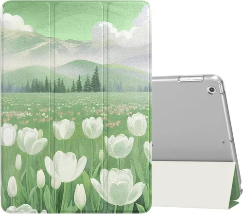 Miniatura 11 de MoKo Funda para iPad 9.7 2018/2017 de 5ª / 6ª Generación - Funda delgada y ligera con soporte para Smartphone con parte trasera translúcida