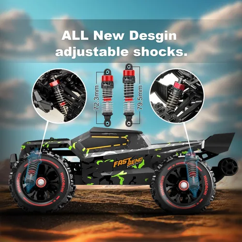 Miniatura 3 de Autos RC sin escobillas 1/14 para adultos, rápidos 50+ mph, camiones RC 4x4 todoterreno impermeables, auto eléctrico de control remoto de alta