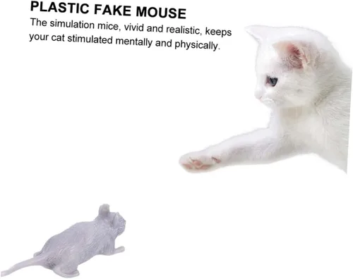 Miniatura 6 de 10pcs Halloween Realistic Plastic Mouse Prank Gray Simulation Figurines for Scary Party Decorations and Practical Halloween Accessories
