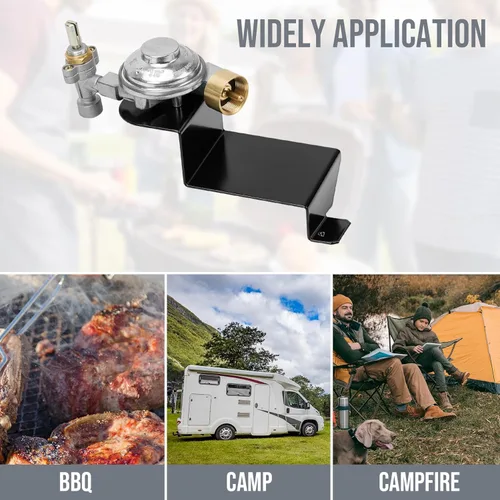 Miniatura 7 de Skyflame Conjunto de regulador de válvula de parrilla de gas compatible con Weber Q1000 serie Q1200 - Piezas de repuesto para Weber 64866