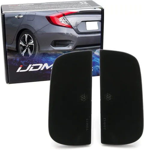 Miniatura 7 de iJDMTOY Lentes de reflector de parachoques trasero transparentes compatibles con Honda Civic Sedan/Coupé 2016-21 10ª generación, ensamblaje LH RH