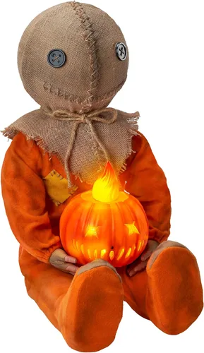 Spirit Halloween Muñeca Sam sentado iluminado - Trick 'r Treat, multicolor