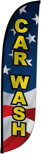 Miniatura 25 de LookOurWay Bandera de plumas, bandera publicitaria de 12 pies de alto para promoción de negocios y eventos, solo bandera, detalles automáticos