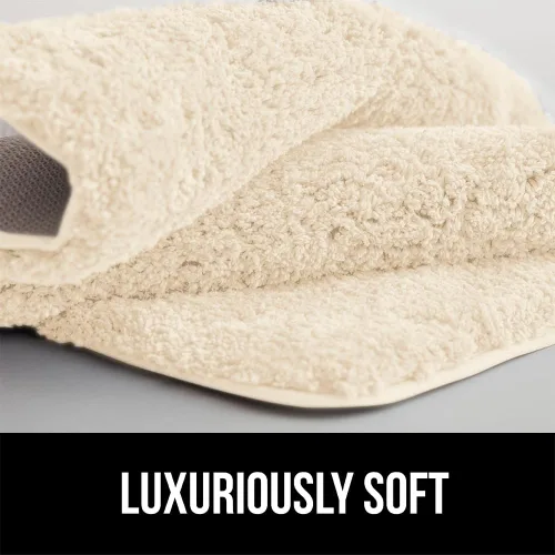 Miniatura 7 de GORILLA GRIP Alfombras de baño, 30 x 20 pulgadas, ultra suave, absorbente, alfombra de baño de felpa gruesa, lavable a máquina, microfibra de secado