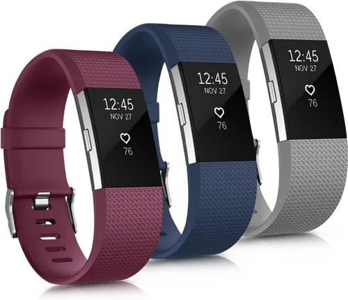 Miniatura 12 de Paquete de 3 correas deportivas compatibles con Fitbit Charge 2 bandas para mujeres y hombres, correas de repuesto ajustables para Fitbit Charge 2