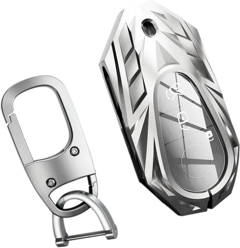 Miniatura 12 de Funda para llavero Nissan con llavero, elegante y duradera funda de protección de aleación de zinc compatible con Altima Maxima Rogue Armada