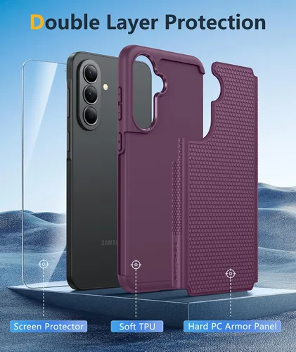 Miniatura 201 de FNTCASE Funda para iPhone 17 Pro: Fundas delgadas translúcidas de color azul claro compatibles con MagSafe, protección completa de la cámara