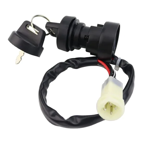 Miniatura 7 de Motor de arranque, relé solenoide e interruptor de encendido para Yamaha Champ 100 1987-1991 Badger 80 1985-1994 55X-81800-51-00 65X-81880-50-00