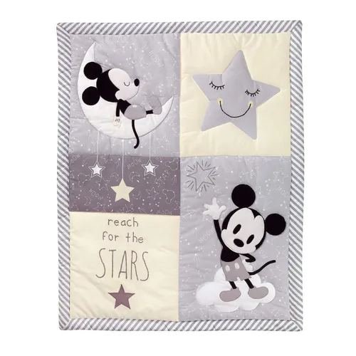 Miniatura 3 de Lambs & Ivy Mickey Mouse - Juego de ropa de cama para cuna, 4 piezas