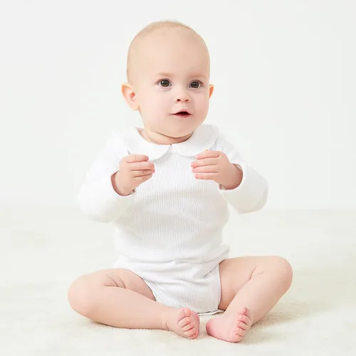 Miniatura 79 de pureborn Mameluco de algodón súper suave para bebés niños y niñas de 0 a 24 meses