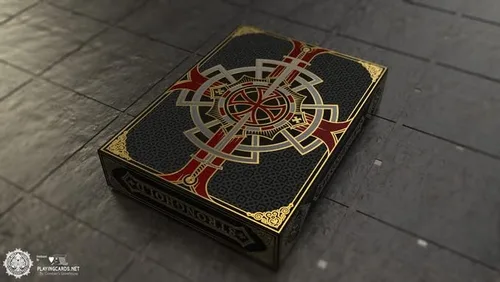 Miniatura 3 de Carmesí de la fortaleza que juega la baraja especial del póker de Gamblers Warehouse