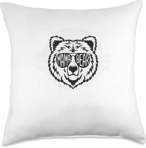 Miniatura 4 de Funny Mama Bear Merch Store Thou Shall Not Mess with Mama Bear It's Gonna Be Ugly - Almohada de 16 x 16 pulgadas, multicolor