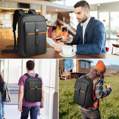 Miniatura 7 de hk-8201, Negro, Mochilas Tradicionales