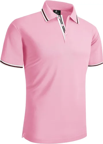 Miniatura 2 de ZITY Camiseta polo de manga corta para hombre, para golf, tenis