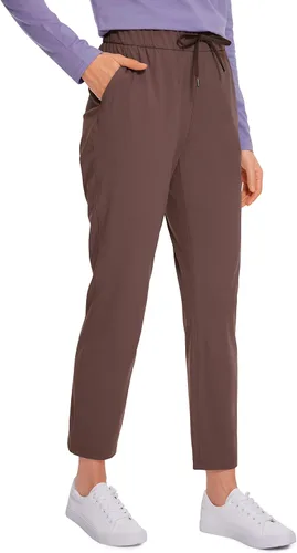 CRZ YOGA Pantalones de golf elásticos en 4 direcciones para mujer, pantalones de golf de 78 tobillos, pantalones de trabajo, yoga, viajes, casual,