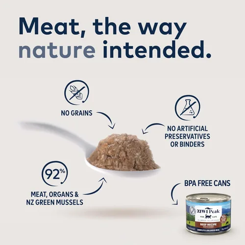 Miniatura 2 de Alimento enlatado para gato ZiwiPeak, beef