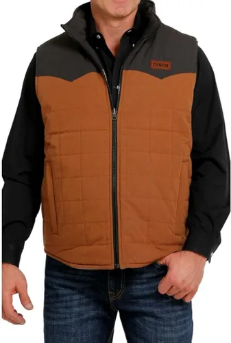 Miniatura 2 de Cinch Western Vest - Abrigo de cera de lona acolchado reversible para hombre, MWV1576001