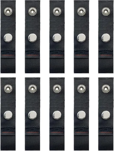 Miniatura 7 de Extensor a presión de cubierta de barco para lona de barco, extensiones de cubierta de barco, negro, tamaños de extensión de 1 pulgada – Bucles