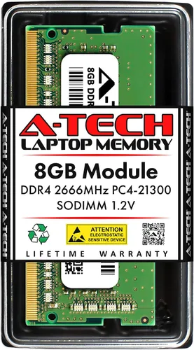 A-Tech 8 GB de RAM para portátiles Acer Nitro 5 | DDR4 2666MHz SODIMM PC4-21300 (PC4-2666V) módulo de actualización de memoria