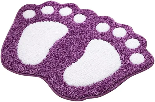 Miniatura 12 de MIFXIN Alfombra de baño con pies grandes, antideslizante, suave, absorbente, alfombra de área (rosa, 16 x 24 pulgadas)