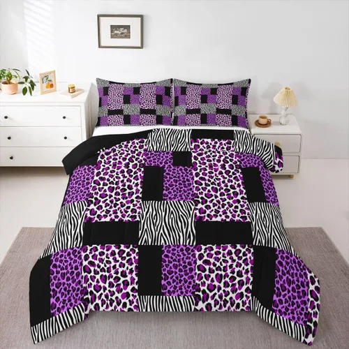 Miniatura 11 de Erosebridal Edredón de Gatos Lindos para Niños con Líneas de Arcoíris Neón, Juego de Ropa de Cama Individual para Niñas, Niños y Adolescentes, Gatos