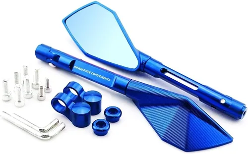 Miniatura 4 de Accesorios Espejos de motocicleta CNC aluminio para manillar de moto espejos retrovisores azul para BMW S1000RR S1000XR S1000r Gs 1200 F 650 700 Gs
