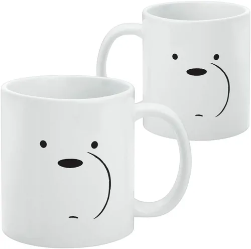 Miniatura 2 de We Bare Bears - Taza de café de cerámica con diseño de oso de hielo, tazas de regalo novedosas para café, té y bebidas calientes, 11 onzas
