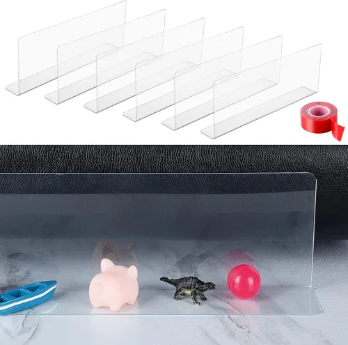 Bloqueador debajo de la cama para mascotas, paquete de 6, 5 pulgadas de alto, adhesivo fuerte, tapón de hueco, material de PVC seguro, fácil de