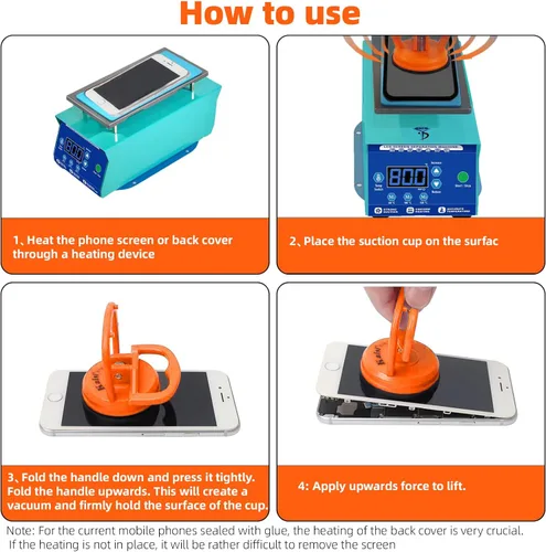 Miniatura 3 de Kaisiking Kit de reparación de ventosa de 2 piezas para pantalla de computadora de teléfono, compatible con iPad, Imac, Macbook, tableta, laptop