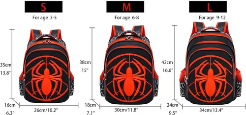 Miniatura 2 de Dasellbag Comic Bookbag for Boys And Girls Toddler School Backpack Elementary Student Waterproof Lightweight Schoolbag(H-M)