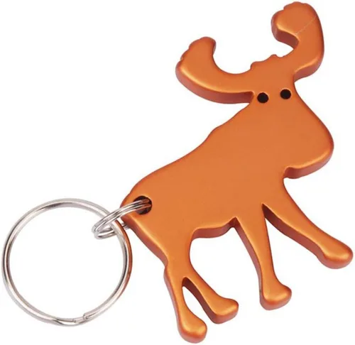 Miniatura 3 de Munkees Land - Llaveros para abrebotellas con forma de animales para vino, cerveza, lata y botella, diseño de lagarto, ciervo, caballo, alce