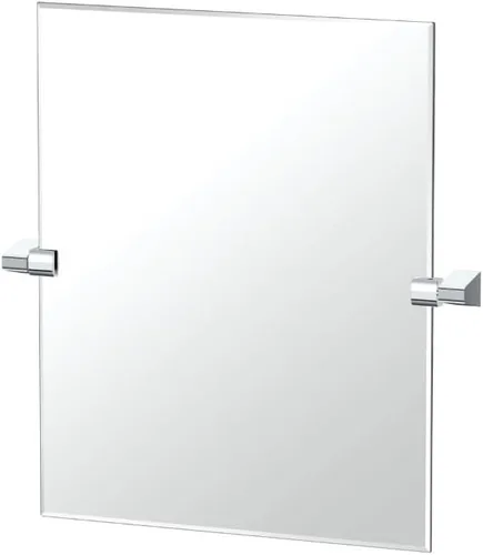 Miniatura 29 de Gatco 5679SM - Espejo rectangular sin marco, 24 pulgadas, latón cepillado negro mate combinado
