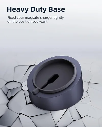 Miniatura 4 de Stouchi Mag- Safe - Soporte de carga para cargador MagSafe de 25 W/15 W, base de soporte de metal de alta calidad, soporte de tableta de escritorio